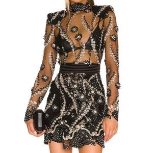 Raise your hand mini dress black zhivago